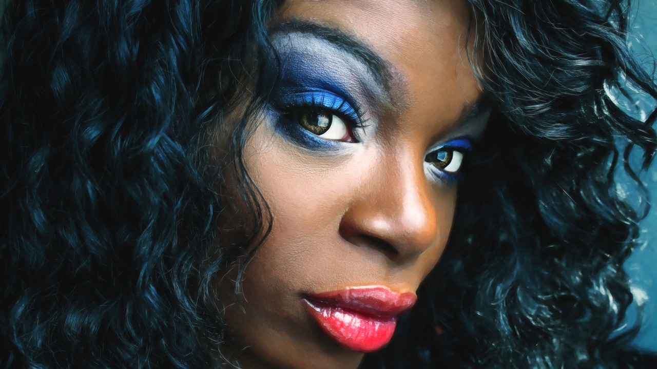 woman with makeup